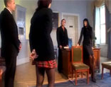 Lea Magic y Sarah Twain en una escena de sexo anal en el instituto ruso